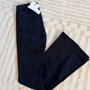 Topshop Women's Black Flare Jeans